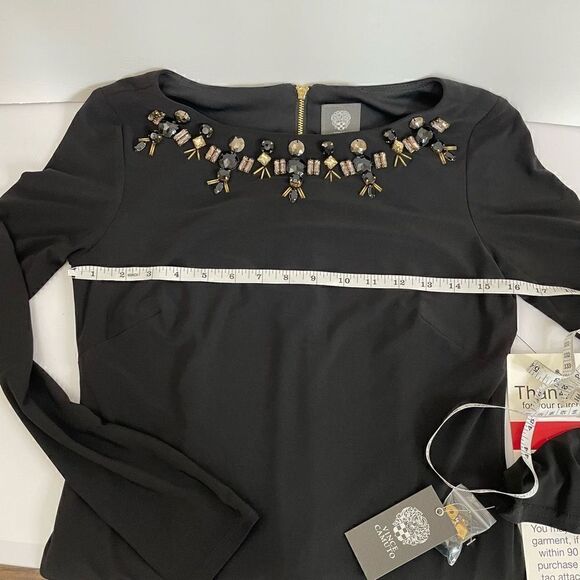 Vince Camuto| Jewel trimmed Neckline| Classic Mini dress| Has stretch - Picture 8 of 12